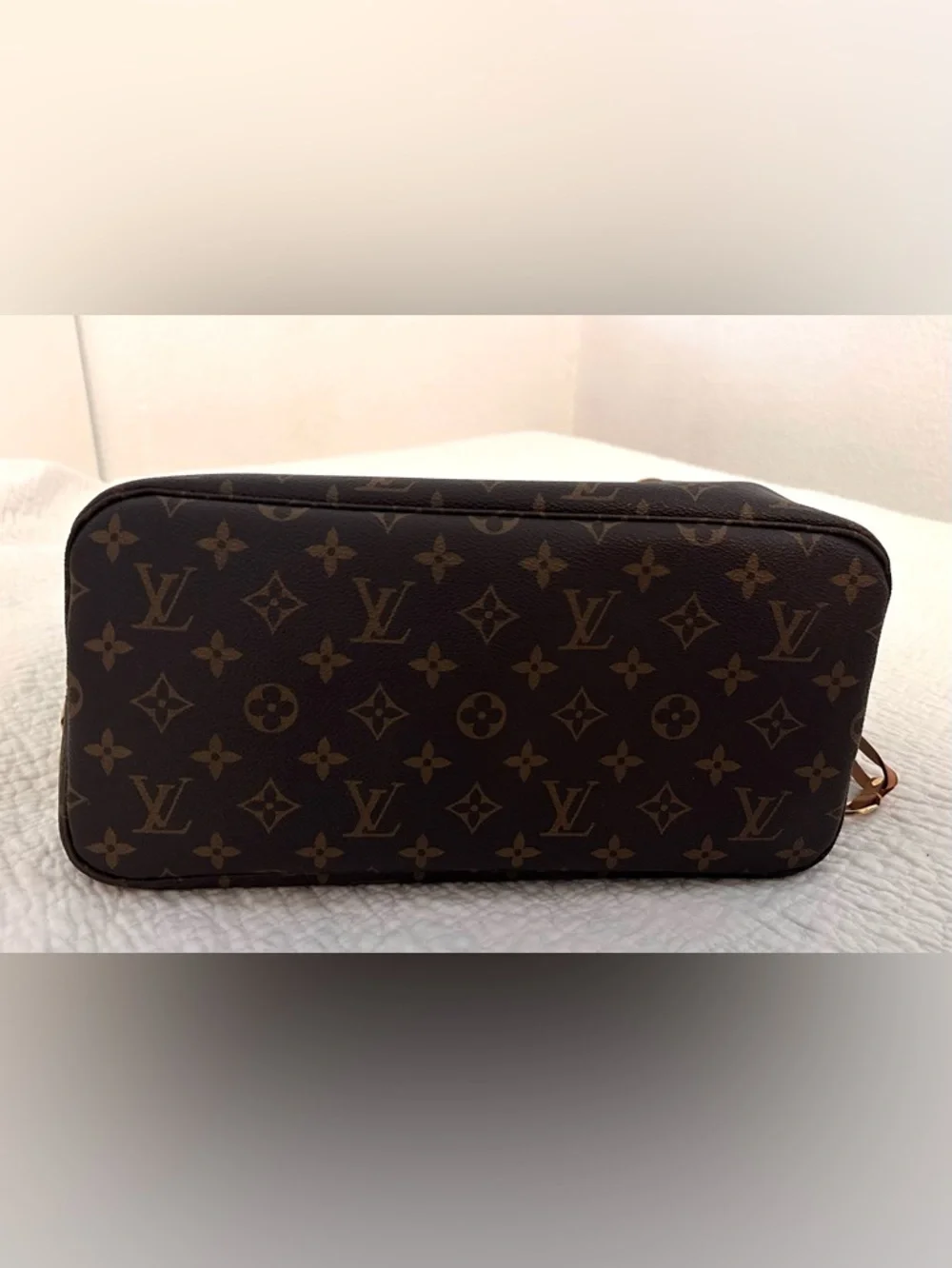 Louis Vuitton Brown Monogram Canvas Neverfull PM Tote with Magenta Interior - Picture 9 of 15